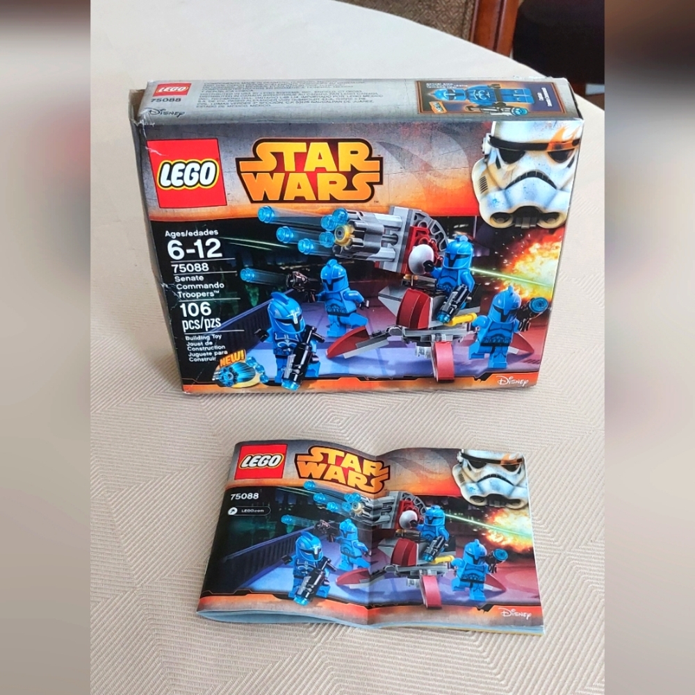 Lego Star Wars #75088 Senate Commando Troopers**BOX & INSTRUCTION BOOKLET ONLY**